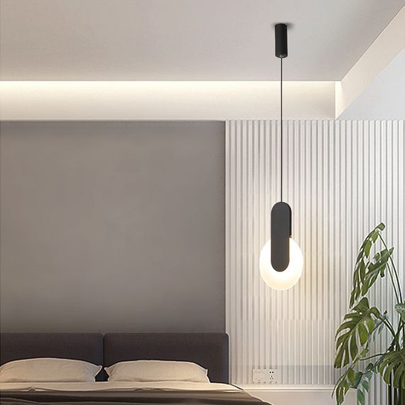 Люстра світлодіодна підвісна LED світильник для квартири на стелю лед 26502 Чорний 55-180х6х18 см.