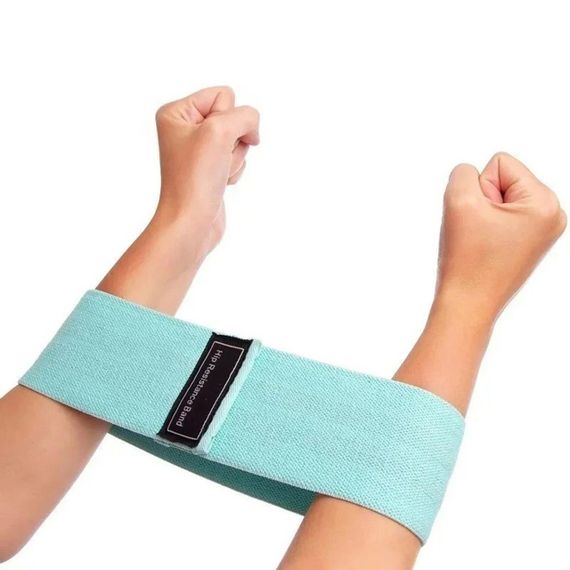 Набір тканинних резинок для фітнесу 3 шт, з мішечком / Фітнес гумки для тренувань | Зображення 4