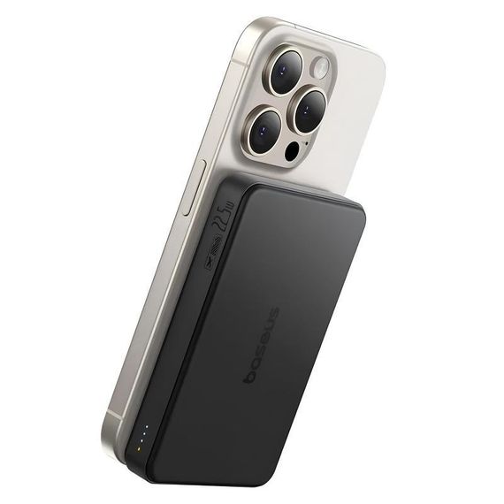 Портативний ЗП Power Bank Baseus Airpow II OS Qi2 22.5W з БЗП 10000 mAh (P10080000) Cosmic Black | Зображення 1