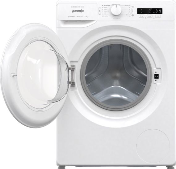 Пральна машина Gorenje з фронтальним завантаженням, інверторна, 7кг, 1200, A+++, глибина 46.5см, Дисплей, Білий (WNPI72SB) | Зображення 5