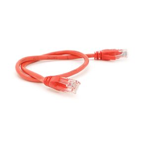 Патч-корд литий RITAR, UTP, RJ45, Cat.5e, 1m, червоний, Cu (мідь)
