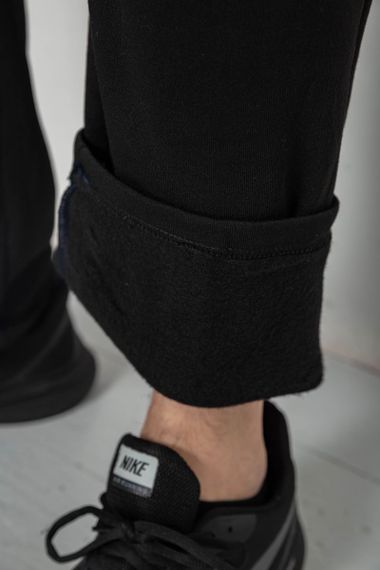 Спортивные штаны мужские на флисе, цвет черный, 244R41753 | Зображення 5