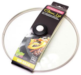 Кришка скляна Kamille Dominica Black Ø28см