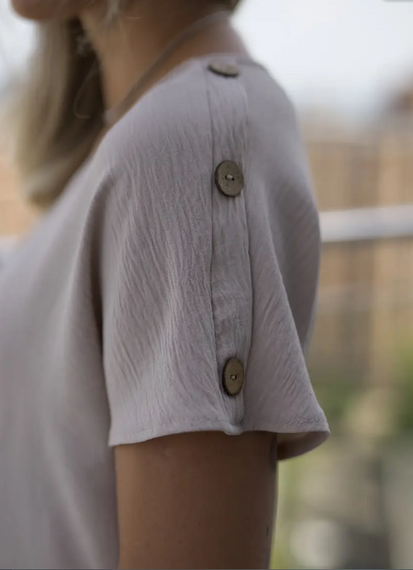 Женский легкий летний костюм шорты и футболка креп жатка, цвет бежевый, размер 42/44 GF07827 | Зображення 4