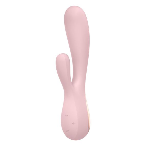 Смарт вібратор-кролик Satisfyer Mono Flex Mauve, 2 мотори, керування через інтернет | Зображення 1