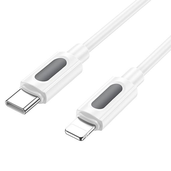 Дата кабель Borofone BX114 Structure Type-C to Lightning 27W (1m) White | Зображення 3