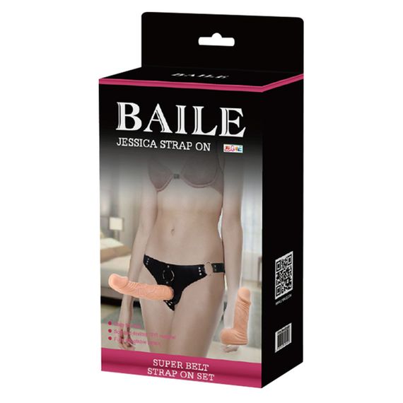Страпон реалістичний Baile Ultra з двома насадками, 20 х 4 см | Зображення 7
