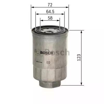 Фільтр паливний DAIHATSU DELTA, MAZDA 6, BOSCH (1457434440) | Зображення 4