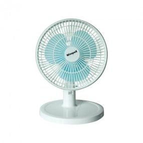 Настольный универсальный электрический вентилятор Wimpex WX 909 с защитной решеткой и подставкой