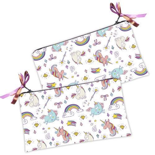 Косметичка женская Единороги и радуга 20х12 см (K_CLF002)