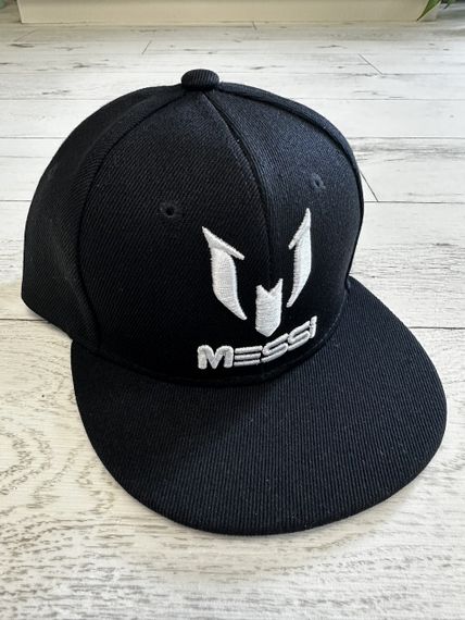 Кепка детская снепбек (Snapback) Месси (Messi) Черный 50-54р (2235)