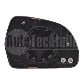 Вставка зеркала с подогревом левая Skoda Octavia 08-13/ Superb 08-15, AutoTechteile, 385 7061, 3507G01