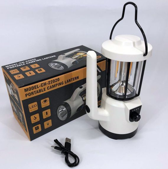 Ліхтар для кемпінгу акумуляторний CH-22020 (LM+COB)+Power bank, Кемпінгова EI-553 лампа, Ліхтар-світильник | Зображення 3