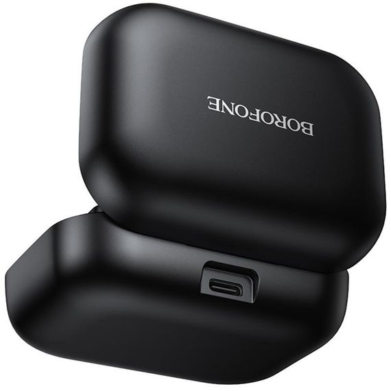 Петличний бездротовий мікрофон Borofone BFK17 Lemai dual-mic Type-C Black | Зображення 2