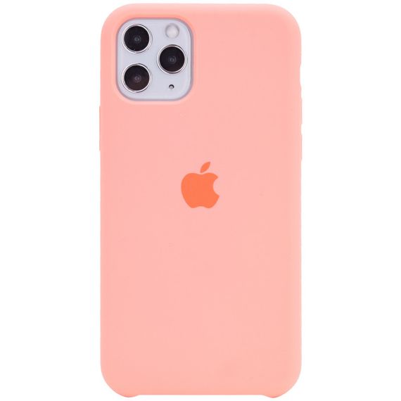 Чохол Silicone Case (AA) для Apple iPhone 11 Pro (5.8") Помаранчевий / Papaya Рожевий / Flamingo