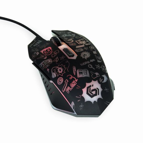 Оптична миша MUS-6B-GRAFIX-01, USB інтерфейс, пiдсвiчування | Зображення 3