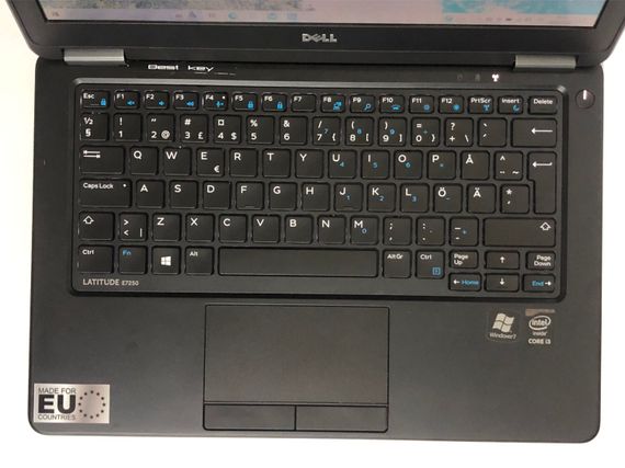 Нетбук Б-класс Dell Latitude E7250 / 12.5" (1366x768) TN / Intel Core i3-5010U (2 (4) ядра по 2.1 GHz) / 8 GB DDR3 / 128 GB SSD / Intel HD Graphics 5500 / WebCam / Win 10 Home б/у | Зображення 6