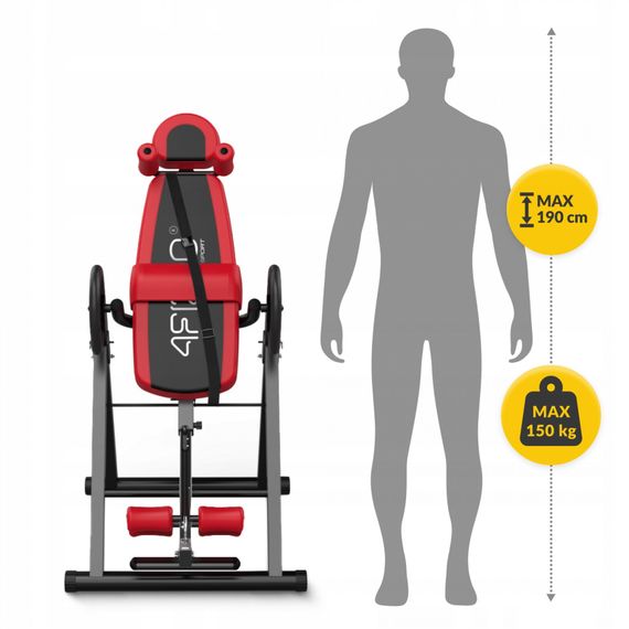 Стіл інверсійний 4FIZJO регульований 4FJ0654 Black/Red (P-5905973401944) | Зображення 5