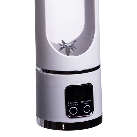 Портативний блендер для смузі на акумуляторі 450 мл 25 Вт USB Білий HP-11-10W | Зображення 1