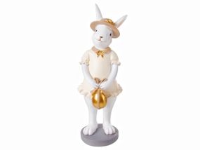 Статуетка Rabbit in Dress Beige 10х8х26 см