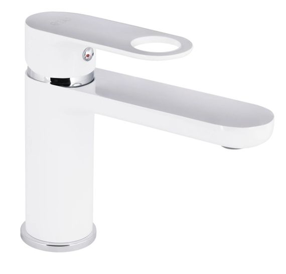 Змішувач для раковини Qtap Jay, Chrome/White (k35) QTJAY270CRW45551
