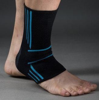Бандажі на гомілкостоп Power System PS-6022 Ankle Support Evo Black/Blue (2шт.) M | Зображення 1