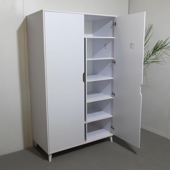 Шафа дводверна з ніжками кольору світлий горіх М-ЗОН Борн 1200 Дуб Артизан/Антрацит (MZN-031057) | Зображення 8