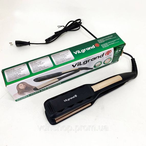 Выпрямитель для волос с турмалином ViLgrand VHS-110 65 Вт, Утюжок гофре плойка для укладки XG-61 | Зображення 7
