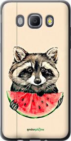 Чохол на Samsung Galaxy J5 (2016) J510H Єнотик з кавуном "4605u-264-2448"
