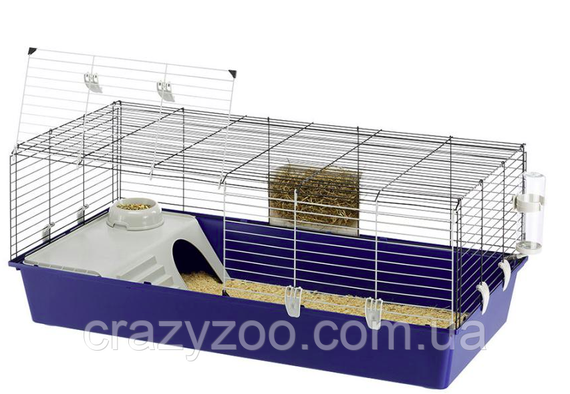Клітка для кроликів та морських свинок Ferplast Rabbit 120 синя 118x58.5x49.5 см 57053417