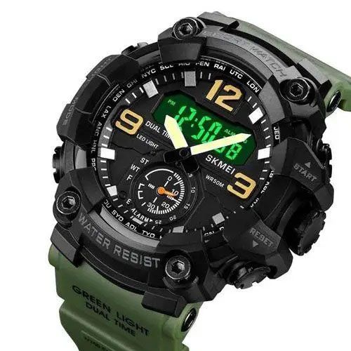 Годинник наручний чоловічий SKMEI 1965AG ARMY GREEN. Колір: зелений | Зображення 2