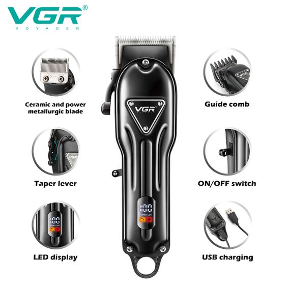 Акумуляторна машинка для стрижки VGR V-051 | Зображення 5