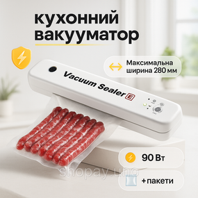 Апарат для вакуумирования VACUUM SEALER LP-11 (S+), Машина для вакуумной упаковки пищи EP-91