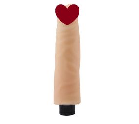 Вібромасажер 7.5" Vibrating Cock No.04, Flesh Sex Aura