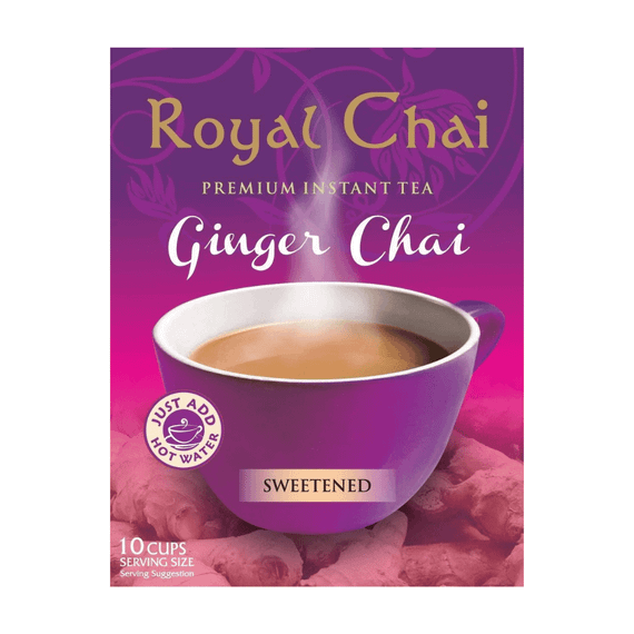 Розчинний чорний чай з імбиром та цукром  Ginger Sweet 220г Royal Chai 5060131760124