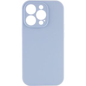 Чехол Silicone Case Full Camera Protective (AA) NO LOGO для Apple iPhone 13 Pro (6.1") Голубой / Lilac Blue