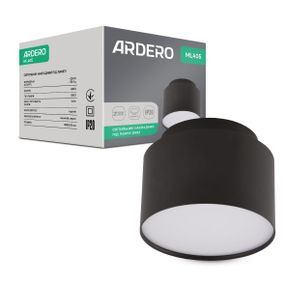 Накладний світильник Ardero ML405 під лампу чорний