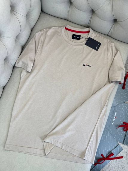 Футболка чоловіча Kiton бежева f718