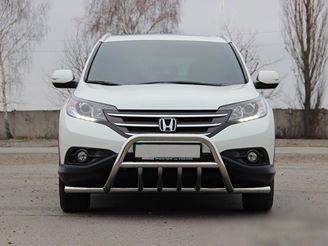 Передняя защита WT003-ST-V1 (нерж.) для Honda CRV 2012-2016 гг | Зображення 1