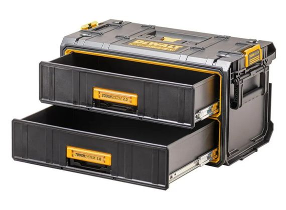 Ящик DeWalt TOUGHSYSTEM 2.0 модуль на 2 ящики (DWST83529-1)