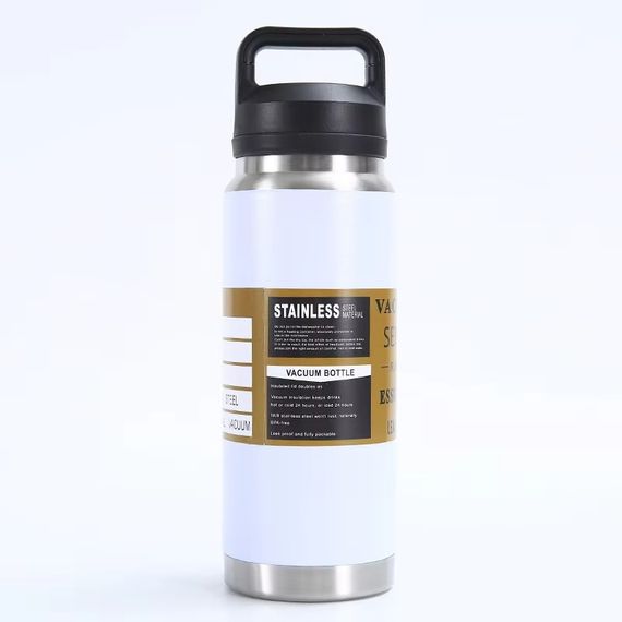 Кружка-термос Vacuum flask 970, 1400 мл · Термос nуристичний з чашкою з нержавіючої сталі | Зображення 4
