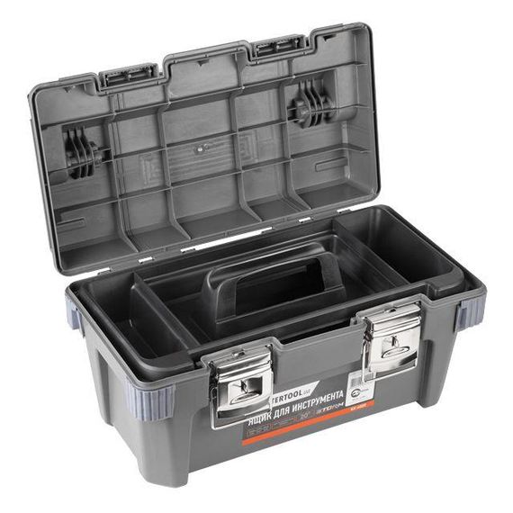 Ящик для инструментів з металевими замками 20" 500*275*265 мм INTERTOOL BX-6020 | Зображення 1