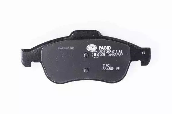 Колодки передні гальмівні Partner/Berlingo 08-, HELLA PAGID (8DB355013341) | Зображення 3
