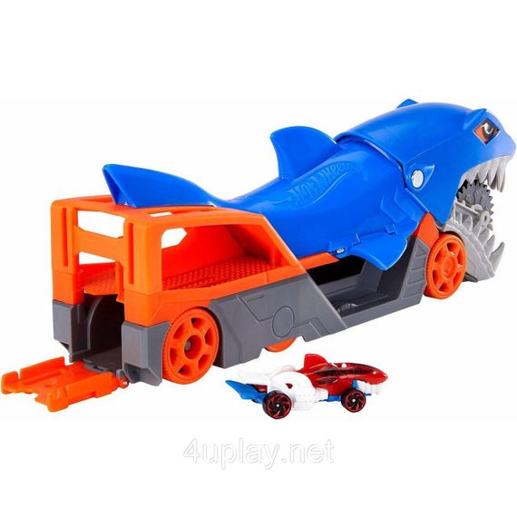 Вантажівка транспортер Хот Вілс Голодна акула / Акуляча паща. Hot Wheels Shark Chomp Transporter | Зображення 5