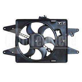 Диффузор радиатора с моторчиком Fiat Doblo 1.9D 01-, AutoTechteile, 508 0057, 508 0057