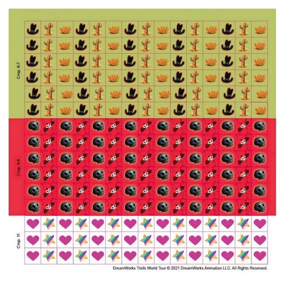 Лабіринти з наклейками "Живи у стилі рок!" Тролі 1249010, 450 наклейок | Зображення 2