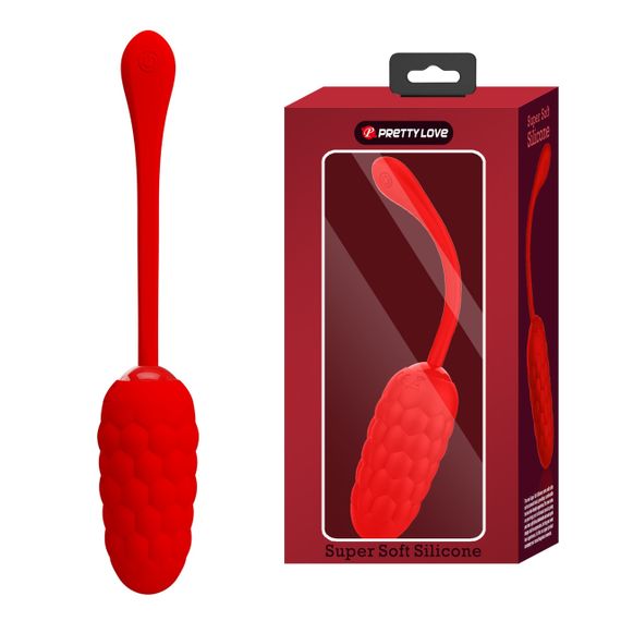 Виброяйцо PRETTY LOVE MARINA EGG Red 12 vibration functions sexstyle