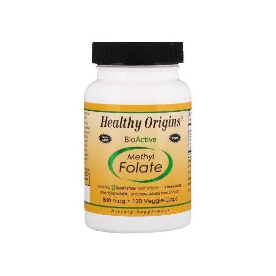 Фолієва кислота Healthy Origins Methyl Folate 800 mcg 120 Veg Caps