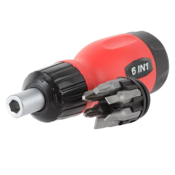 Викрутка реверсивна з комплектом насадок 6 од. INTERTOOL VT-1009 | Зображення 4