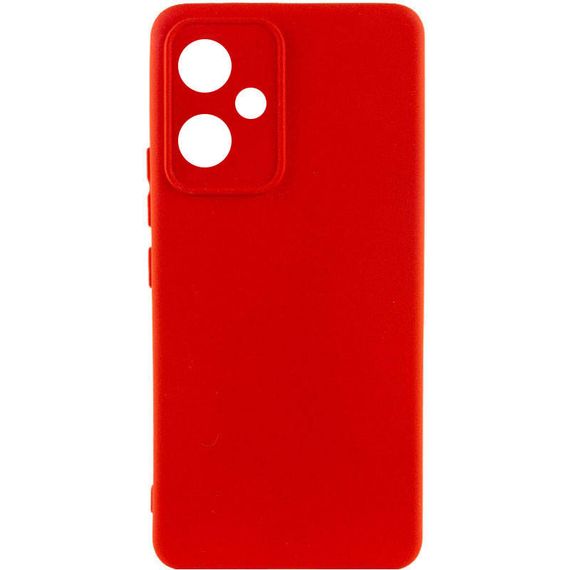 Чехол Silicone Cover Lakshmi Full Camera (A) для Xiaomi Redmi 12 Full camera, Червоний / Red, ТПУ (термопластичний поліуретан)